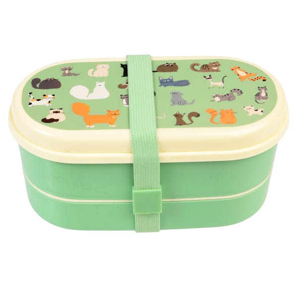 Rex London Nine Lives Bento Lunch Box with Cutlery image 1 of 3