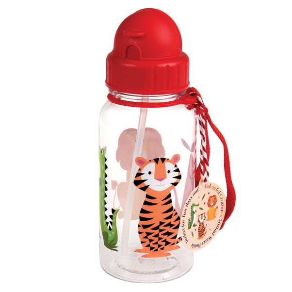 Rex London Colourful Creatures Water Bottle with Straw image 1 of 3