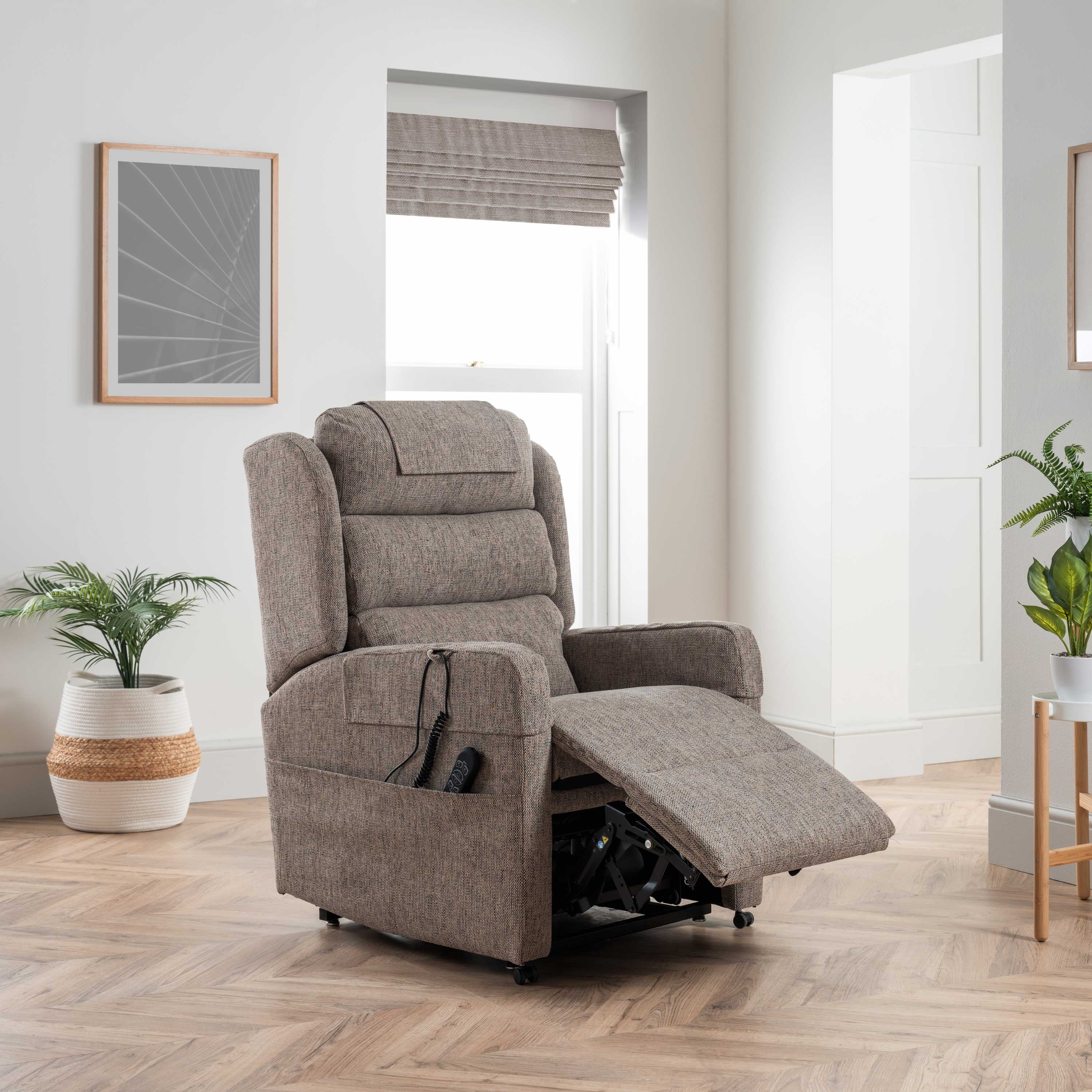 Camberley Dual Motor Deluxe Rise and Recline Chair | Dunelm