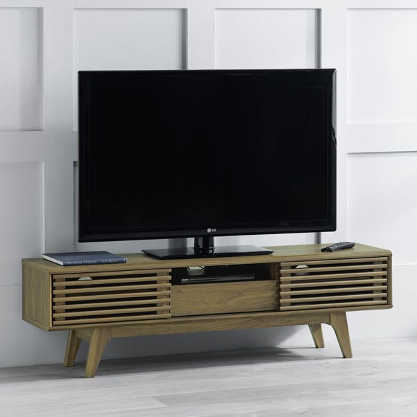 Copen Riviera TV Unit, Oak for TVs up to 67" image 1 of 4