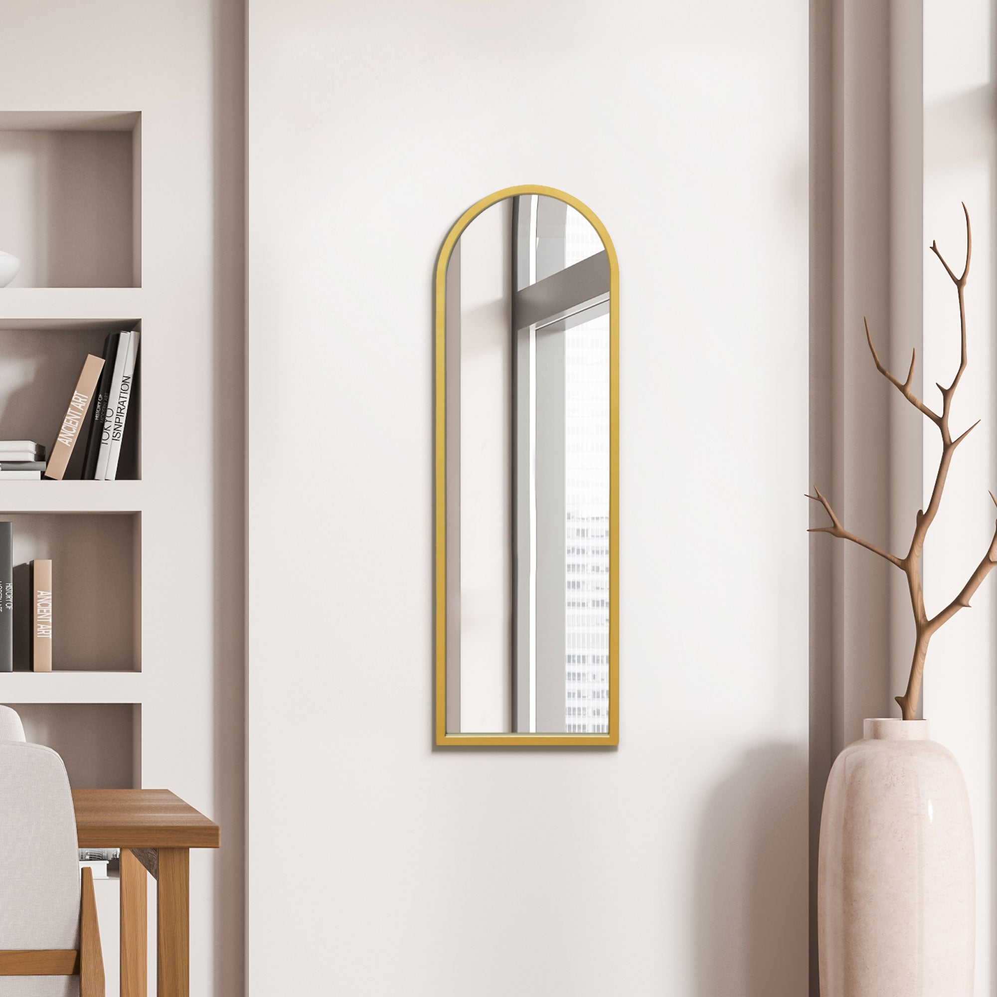Arcus Slim Arched Full Length Wall Mirror