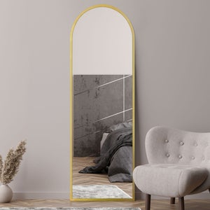 Arcus Slim Arched Framed Full Length Wall Mirror