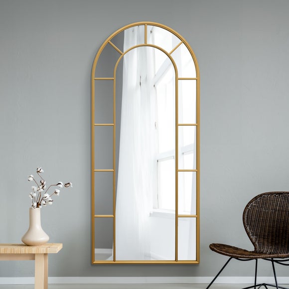 Click to view product details and reviews for Arcus Denestra Arched Full Length Wall Mirror.