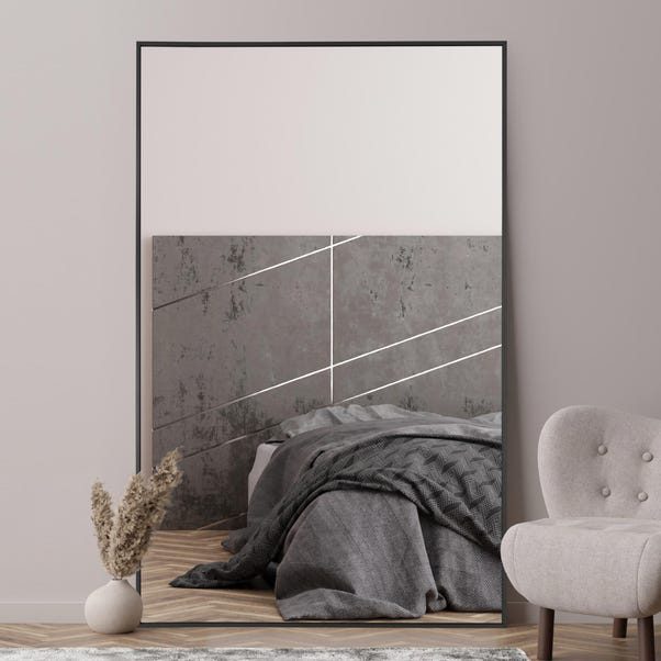 Artus Aluminium Rectangle Wide Full Length Wall Mirror image 1 of 4