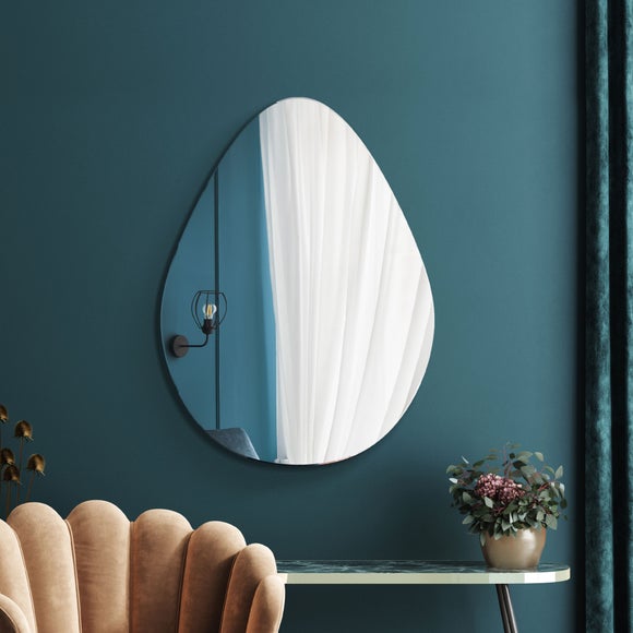 Lapillus Frameless Pebble Wall Mirror