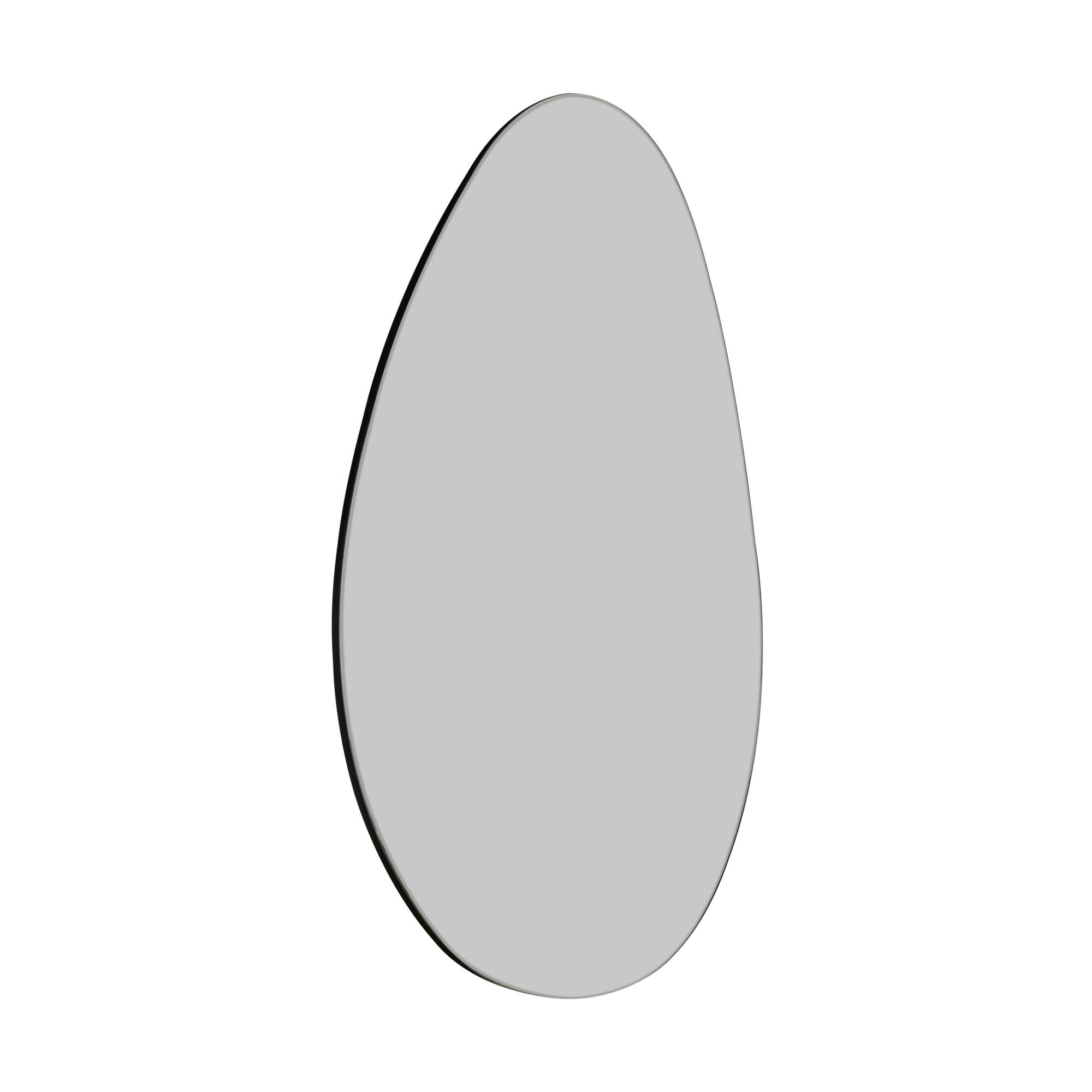 Lapillus Frameless Pebble Wall Mirror Clear