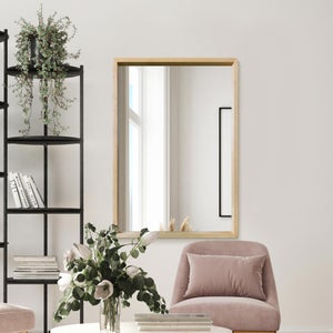 Naturalis Solid Oak Rectangle Wall Mirror