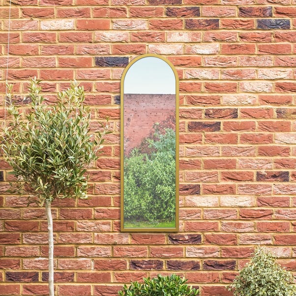 Arcus Arched Slim Indoor Outdoor Full Length Wall Mirror image 1 of 4