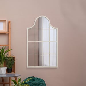 Arcus Crown Arched Window Indoor Outdoor Wall Mirror