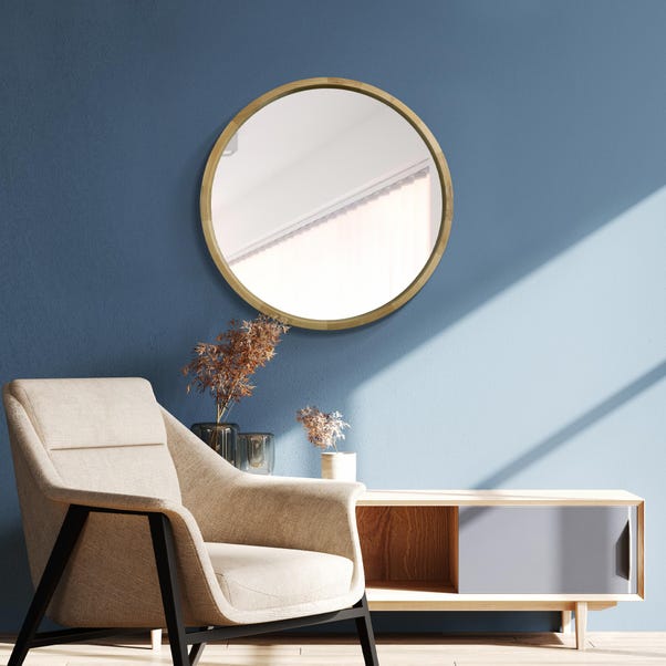 Naturalis Solid Oak Round Wall Mirror image 1 of 4