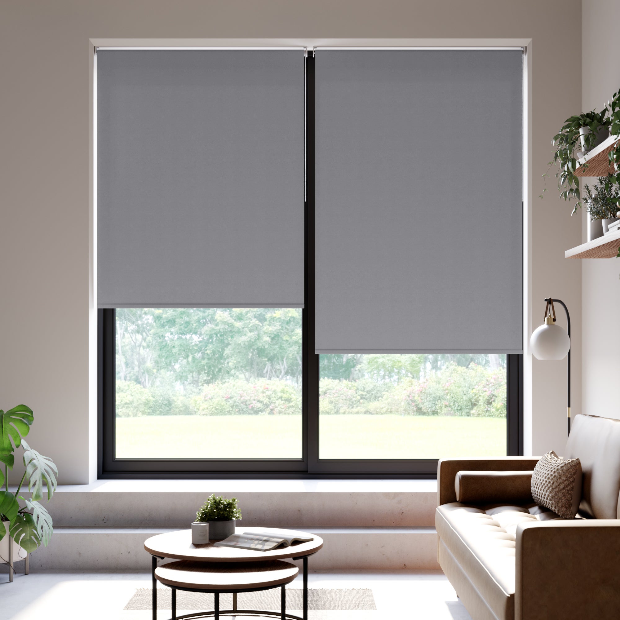 Dawn Daylight Made to Measure Roller Blind Fabric Sample Dawn Elephant Grey