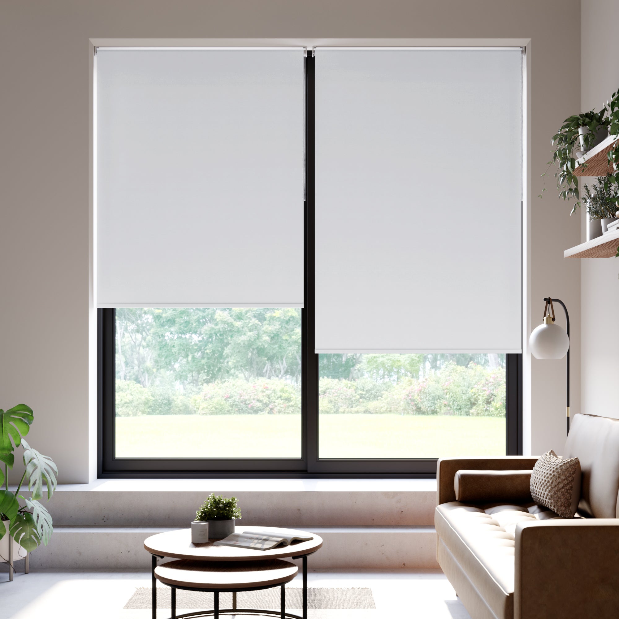 Iona Daylight Made to Measure Flame Retardant Roller Blind Fabric Sample Iona Albatros