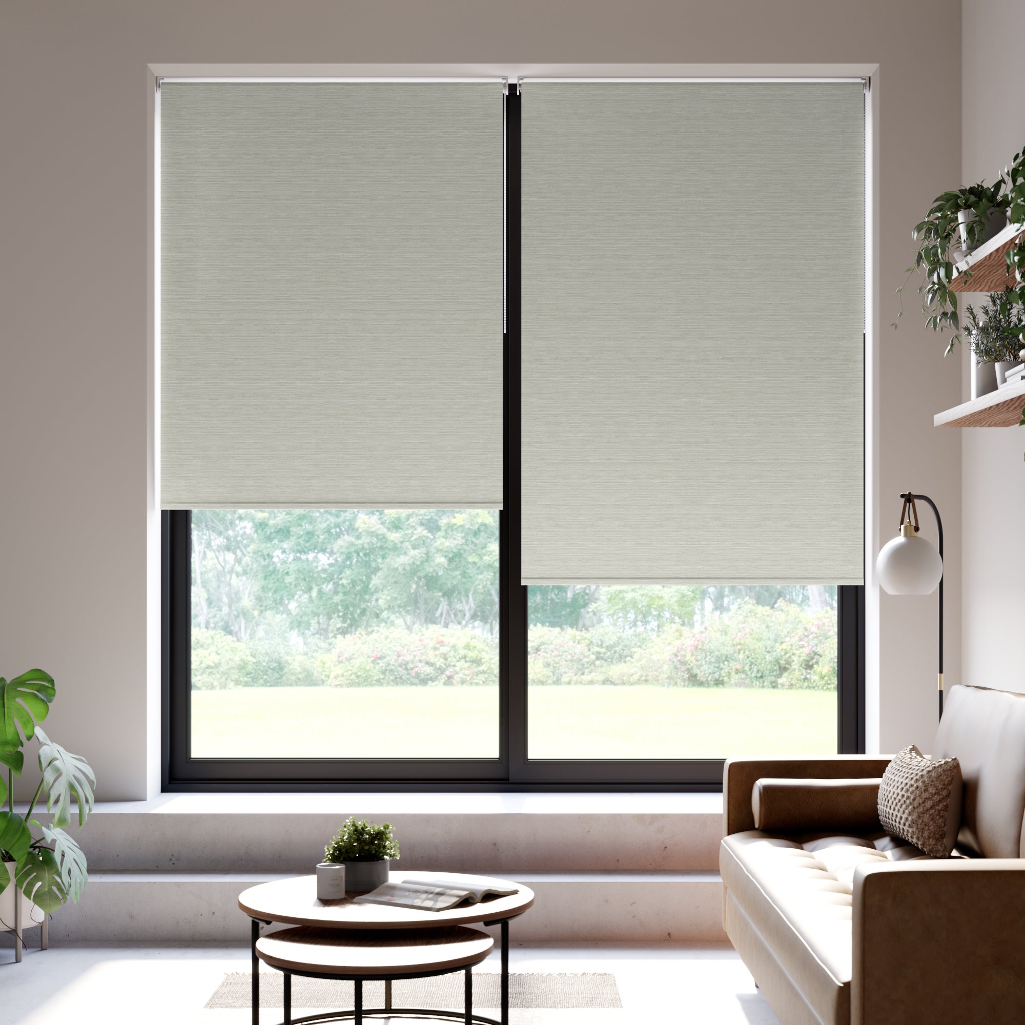 Strand Blackout Made to Measure Roller Blind Fabric Sample Strand Moss Green