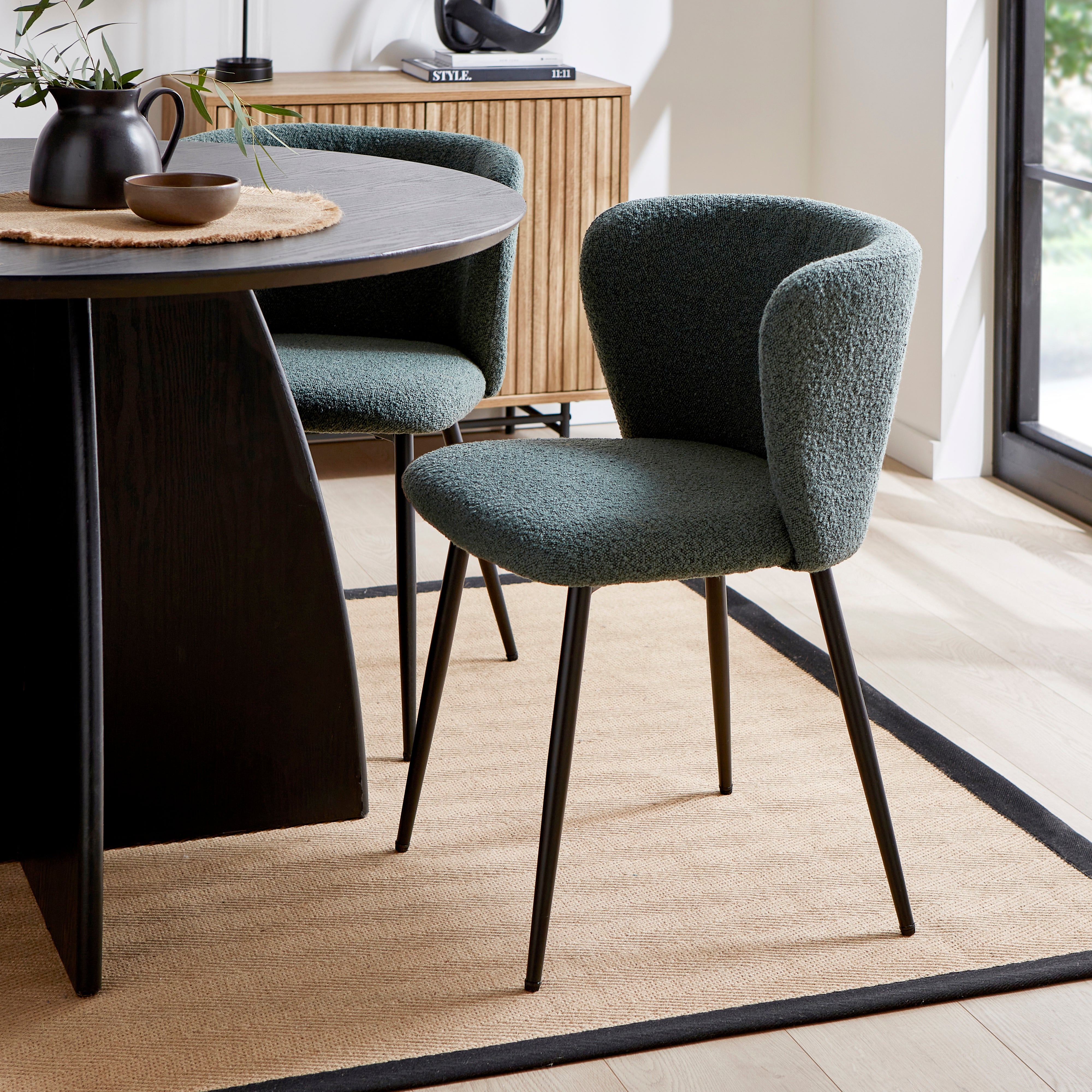 Mandy Dining Chair, Boucle
