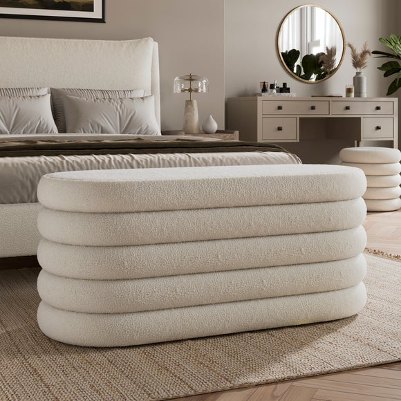 Murray Storage Ottoman Sherpa Dunelm