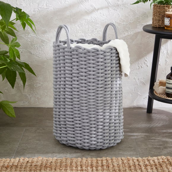 Linen basket grey discount