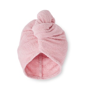 Pack of 2 Catherine Lansfield Quick Dry Cotton Pink Turbie Head Towel