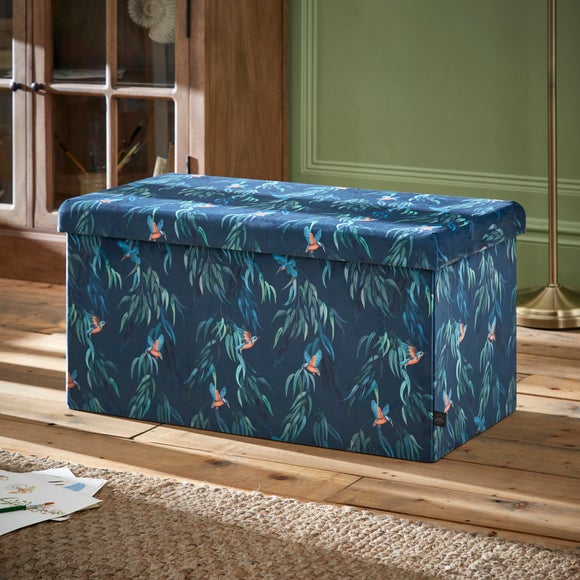 Dunelm wooden ottoman discount