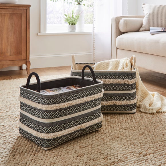 Dunelm blanket basket sale