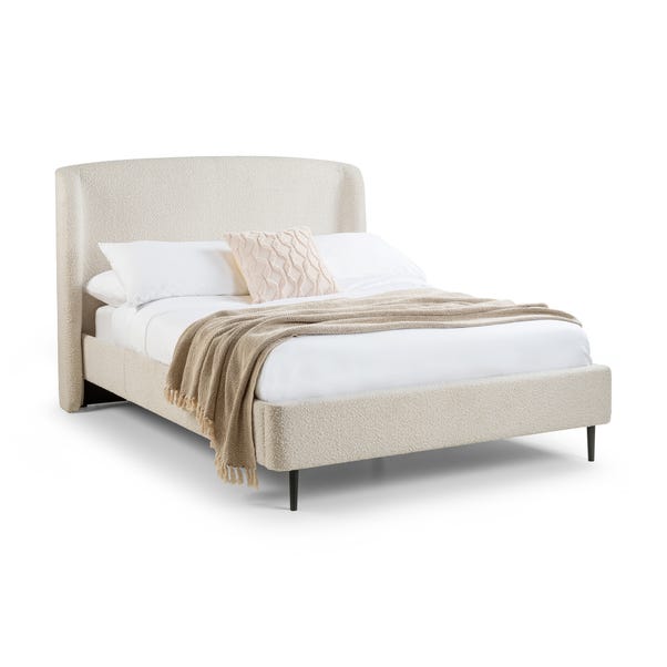 Eden Ivory Boucle Bed image 1 of 6