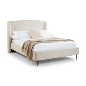 Eden Ivory Boucle Bed