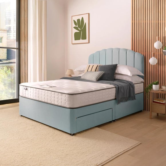 Silentnight Divan Bed With Fabric Merlin Headboard