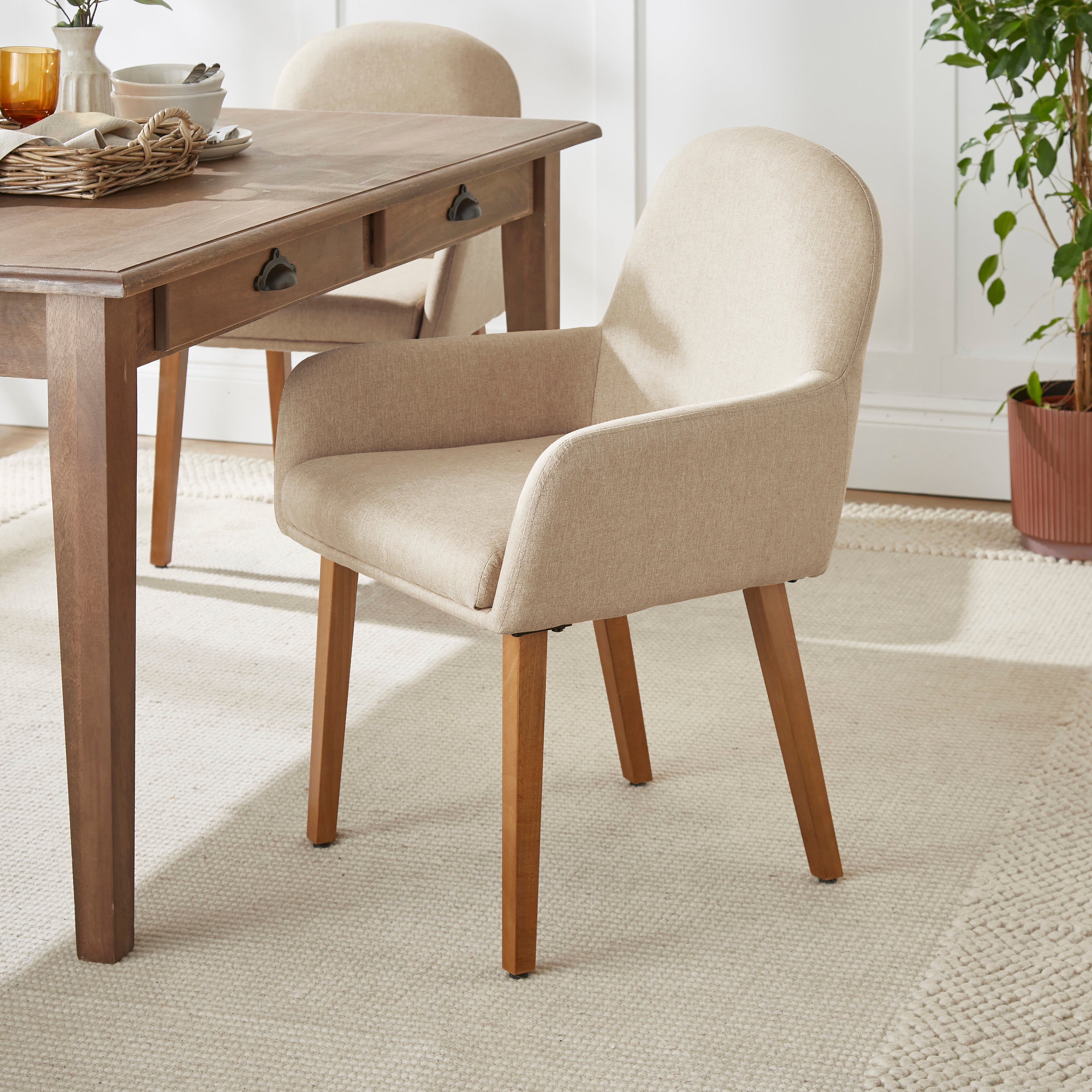 Agnes Carver Dining Chair, Fabric