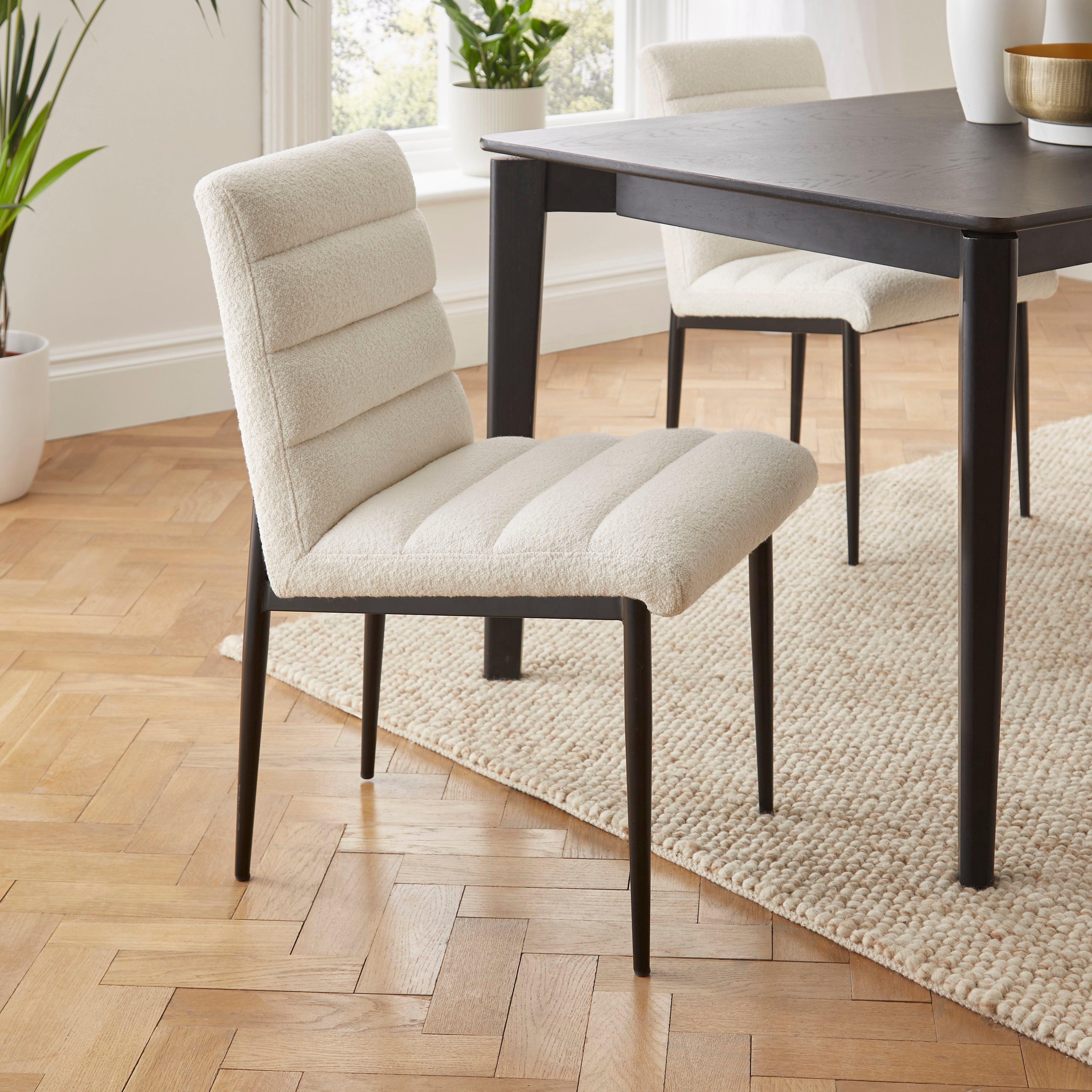 Maddison Dining Chair, Boucle