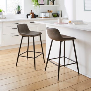 Jayden Counter Height Bar Stool- Faux Leather