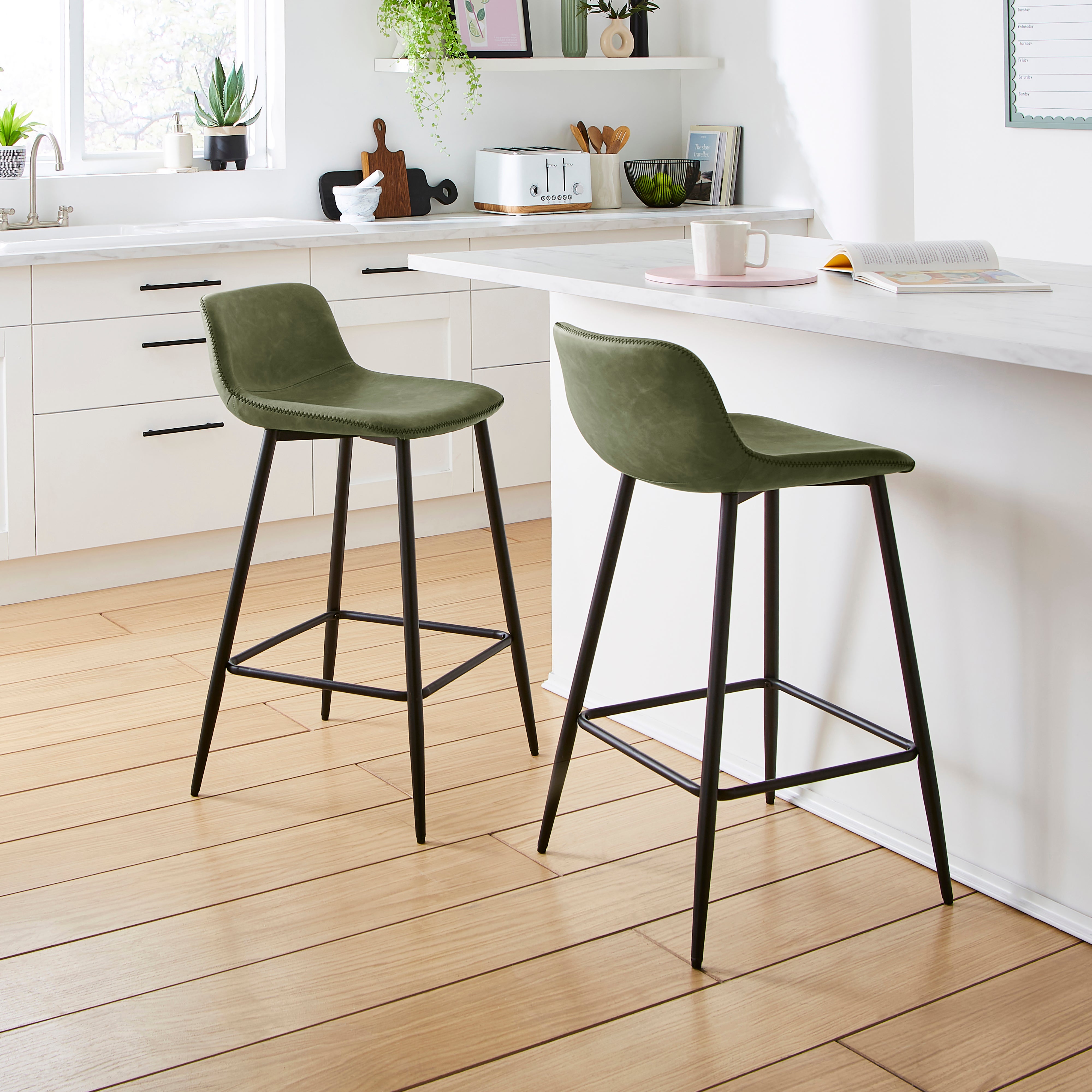 Jayden Counter Height Bar Stool Olive