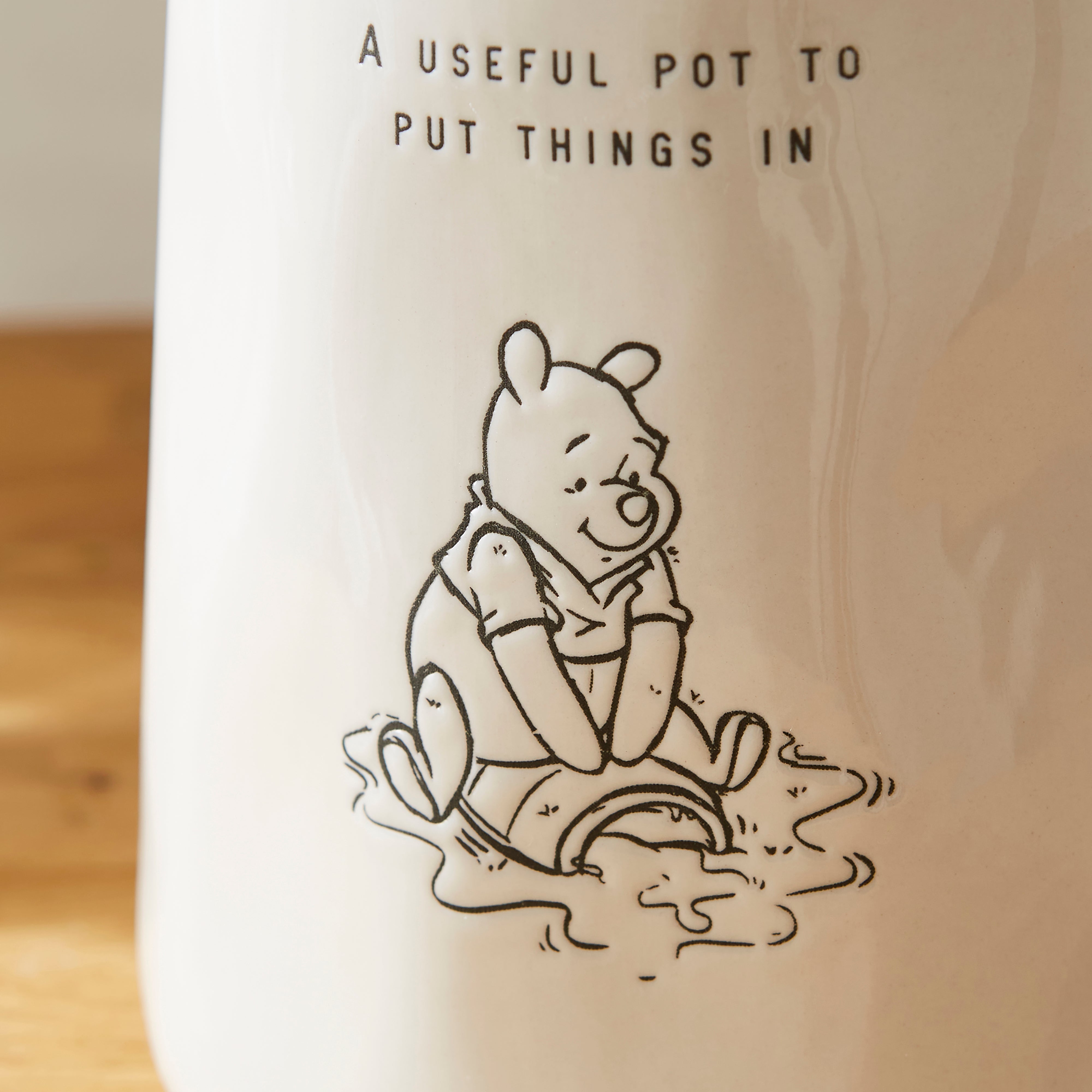 Disney Winnie the Pooh Off White Utensils Jar