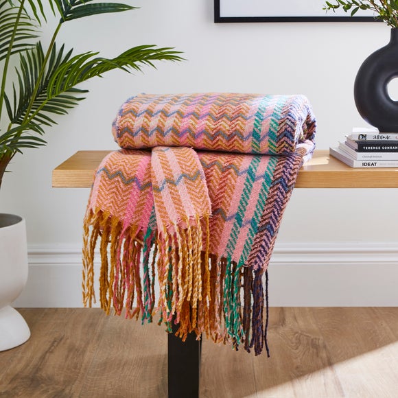 Click to view product details and reviews for Zig Zag Throw Blanket 130cm X 180cm.