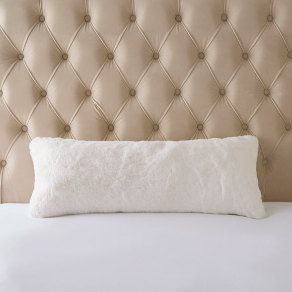 Click to view product details and reviews for Dorma Purity Faux Fur Boudoir Cushion.