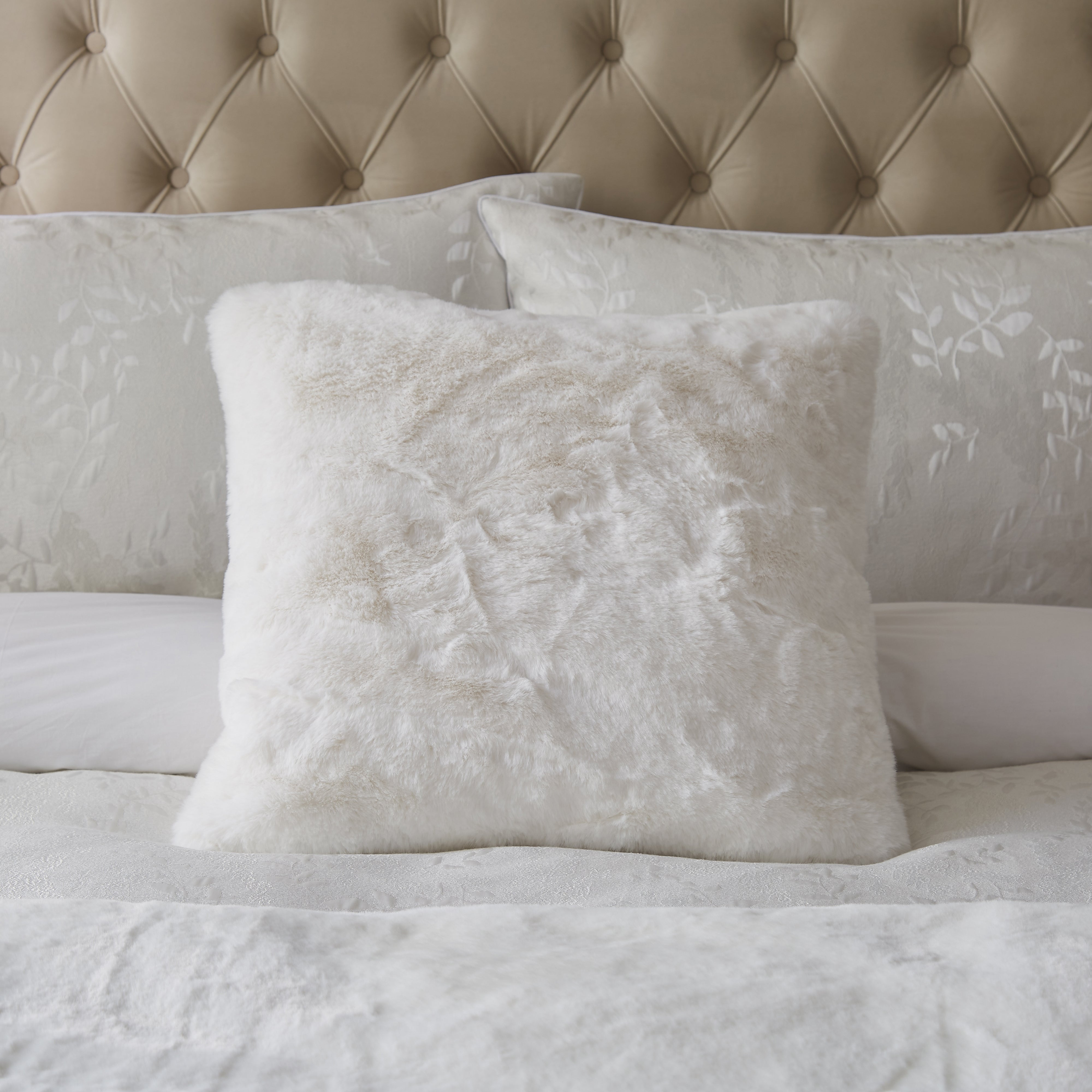 Dorma Purity Faux Fur Continental Cushion