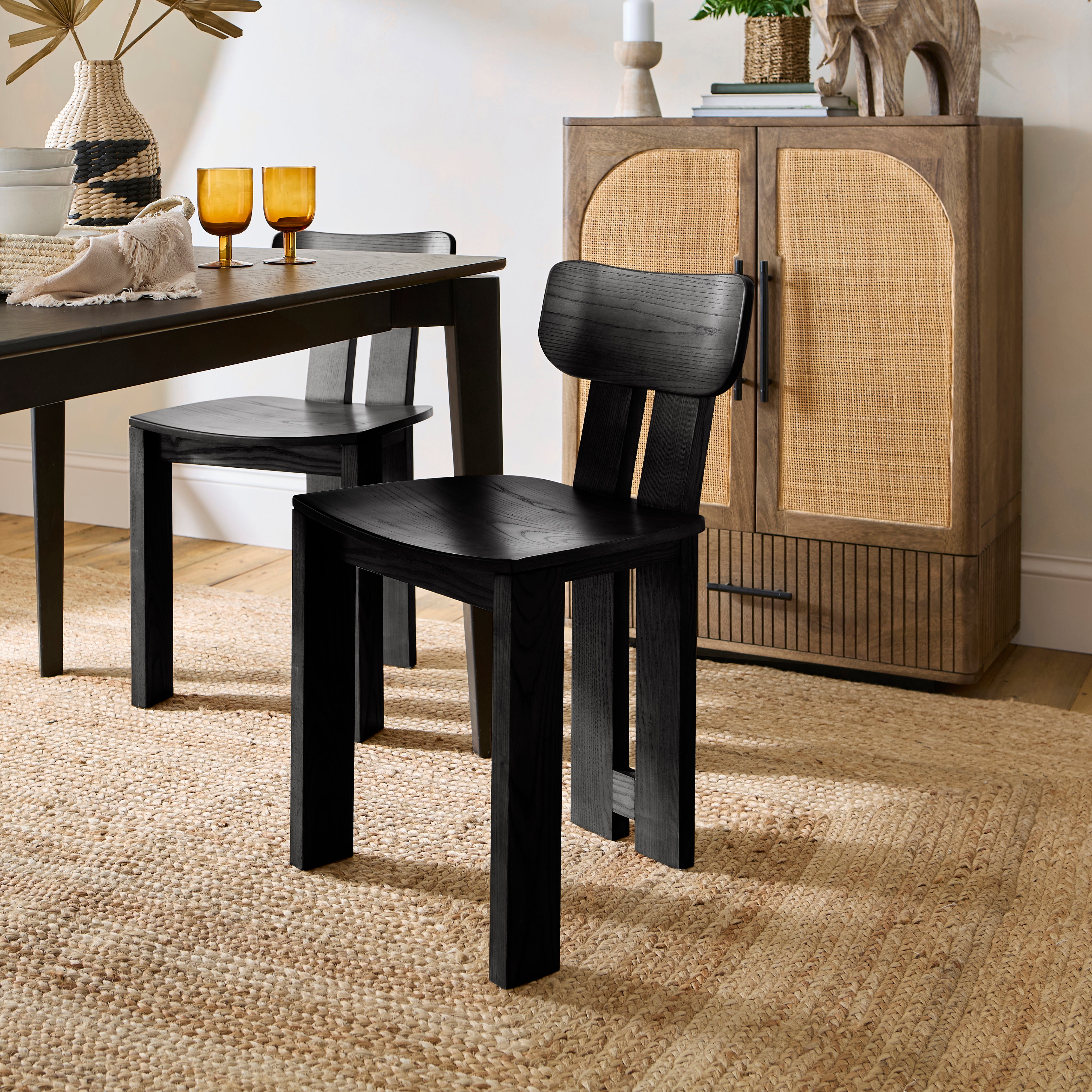 Cairo Dining Chair Stained Ash Black