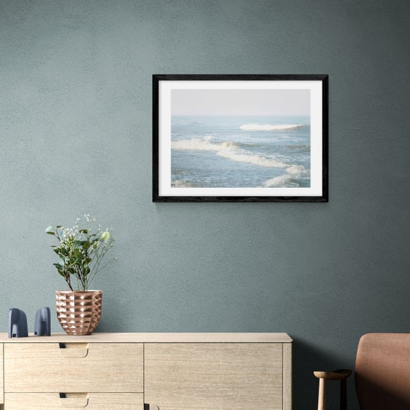 East End Prints - It Comes In Waves Print by Oh Fine! Art Blue thumbnail