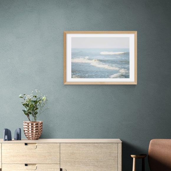 East End Prints - It Comes In Waves Print by Oh Fine! Art Blue thumbnail
