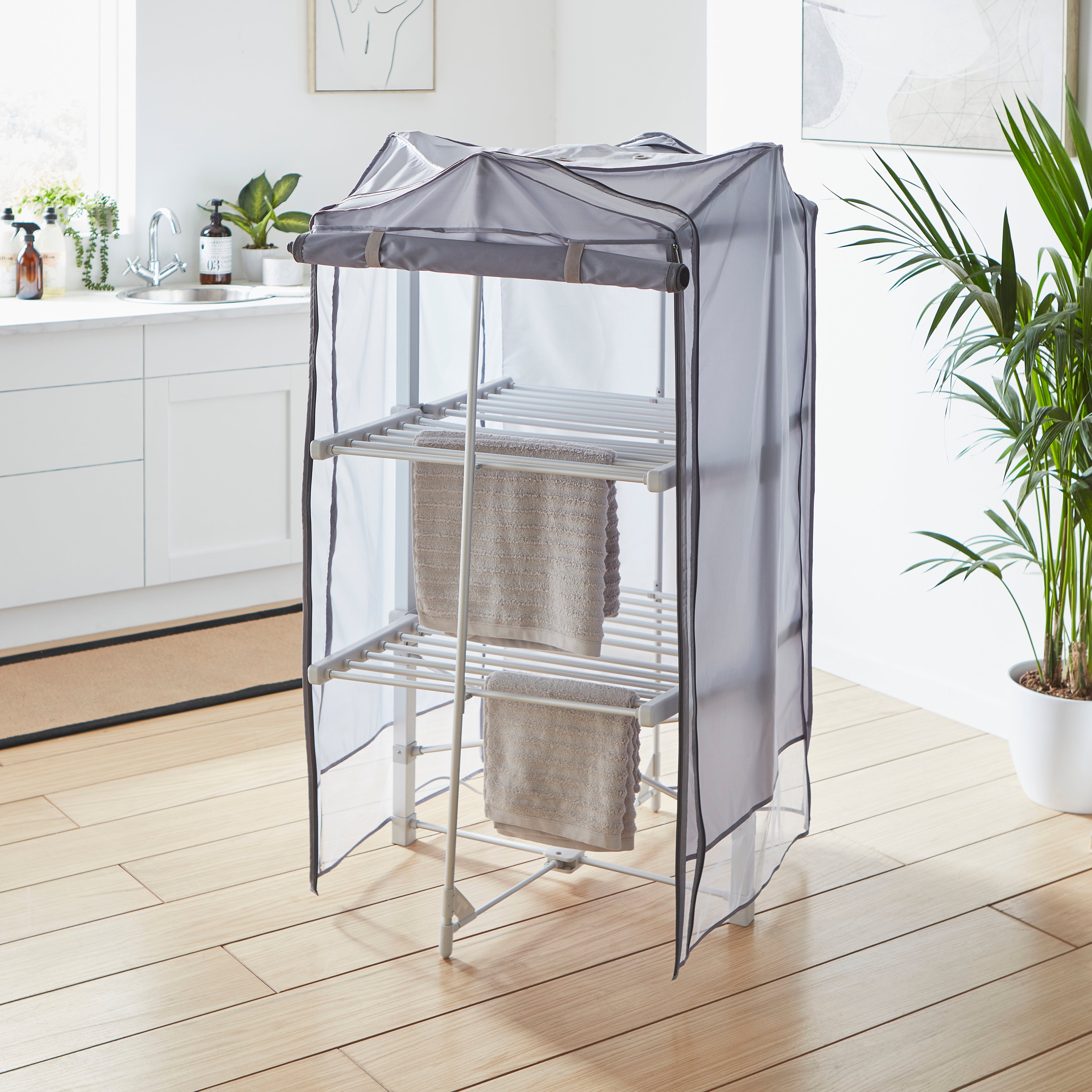 3 Tier Heated Airer Cover | Dunelm