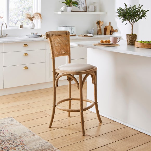 Dunelm oak stool sale