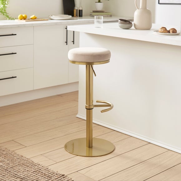 Dunelm gold bar stool discount