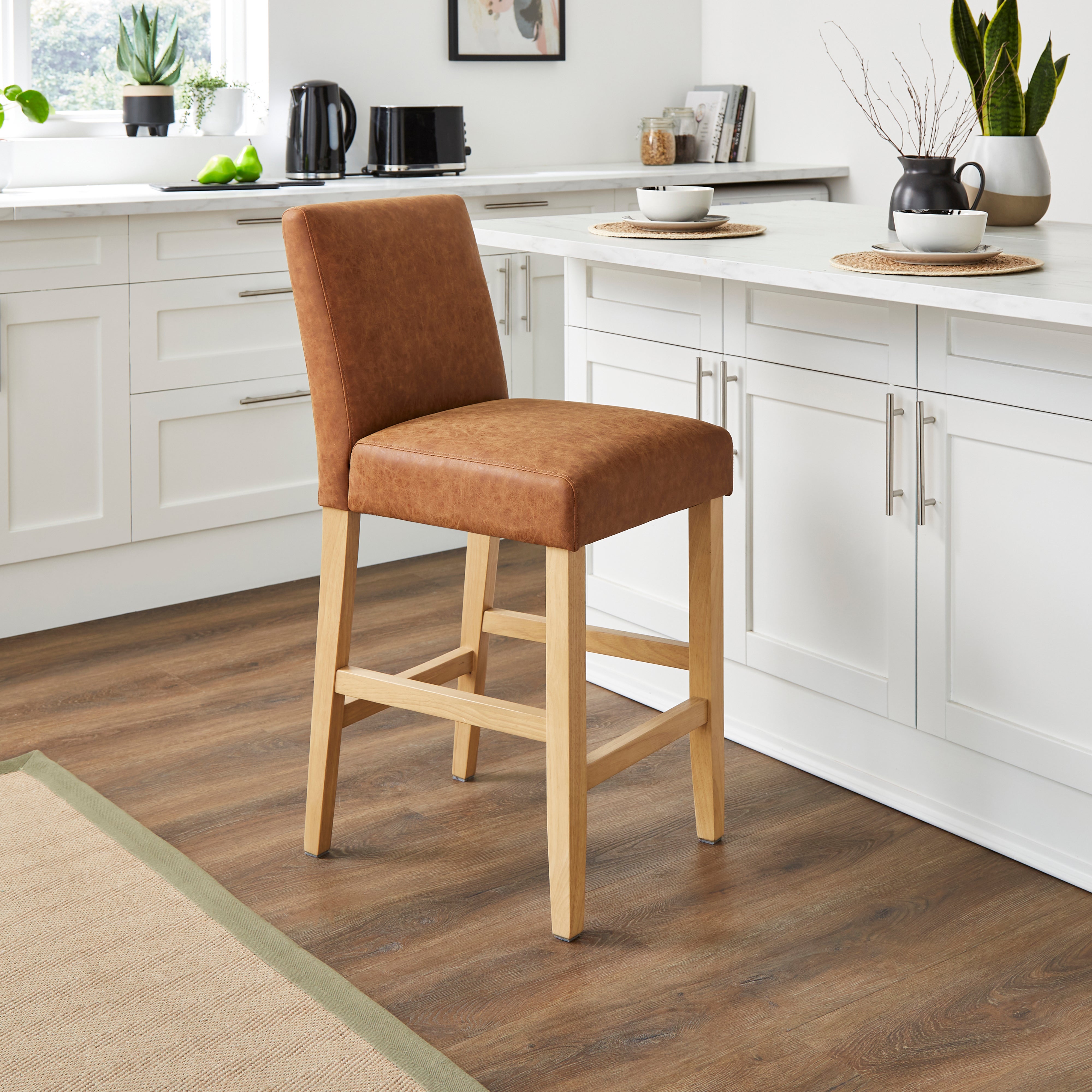 Oakley Counter Height Bar Stool Tan