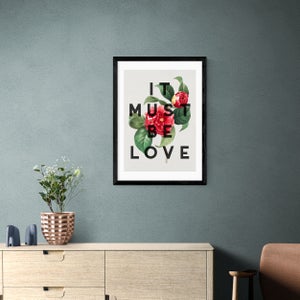 East End Prints It Must Be Love Print By The 13 Prints