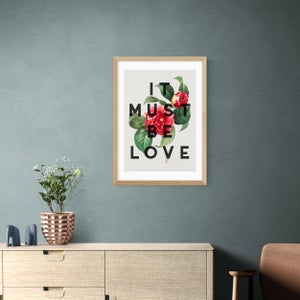 East End Prints It Must Be Love Print By The 13 Prints