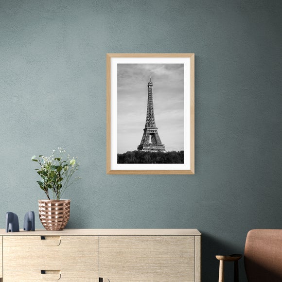 East End Prints - Eiffel Tower, Pairs (Monochrome) I Print by 1x Gallery Black and white thumbnail