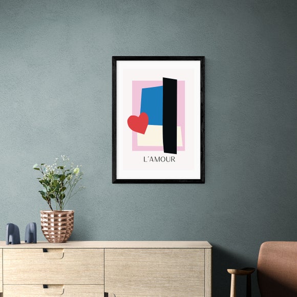East End Prints - L'Amour Print by Inoui MultiColoured thumbnail