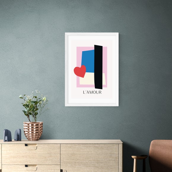 East End Prints - L'Amour Print by Inoui MultiColoured thumbnail