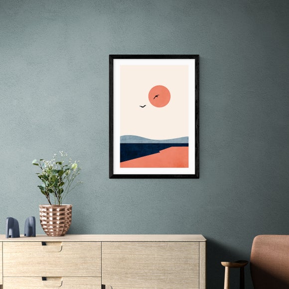 East End Prints - Once Upon A Time Print by Kubistika Orange thumbnail