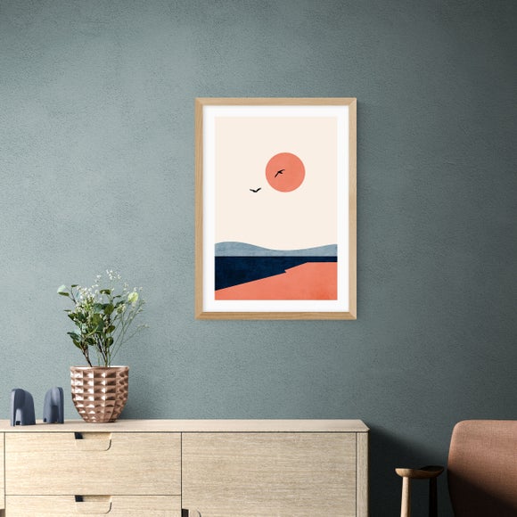 East End Prints - Once Upon A Time Print by Kubistika Orange thumbnail