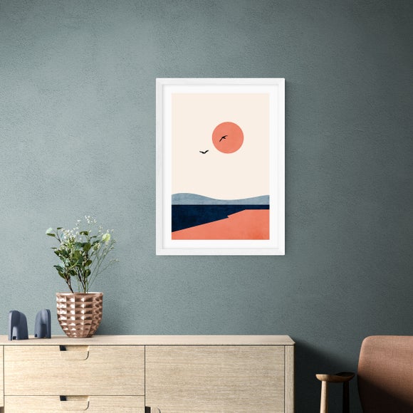 East End Prints - Once Upon A Time Print by Kubistika Orange thumbnail