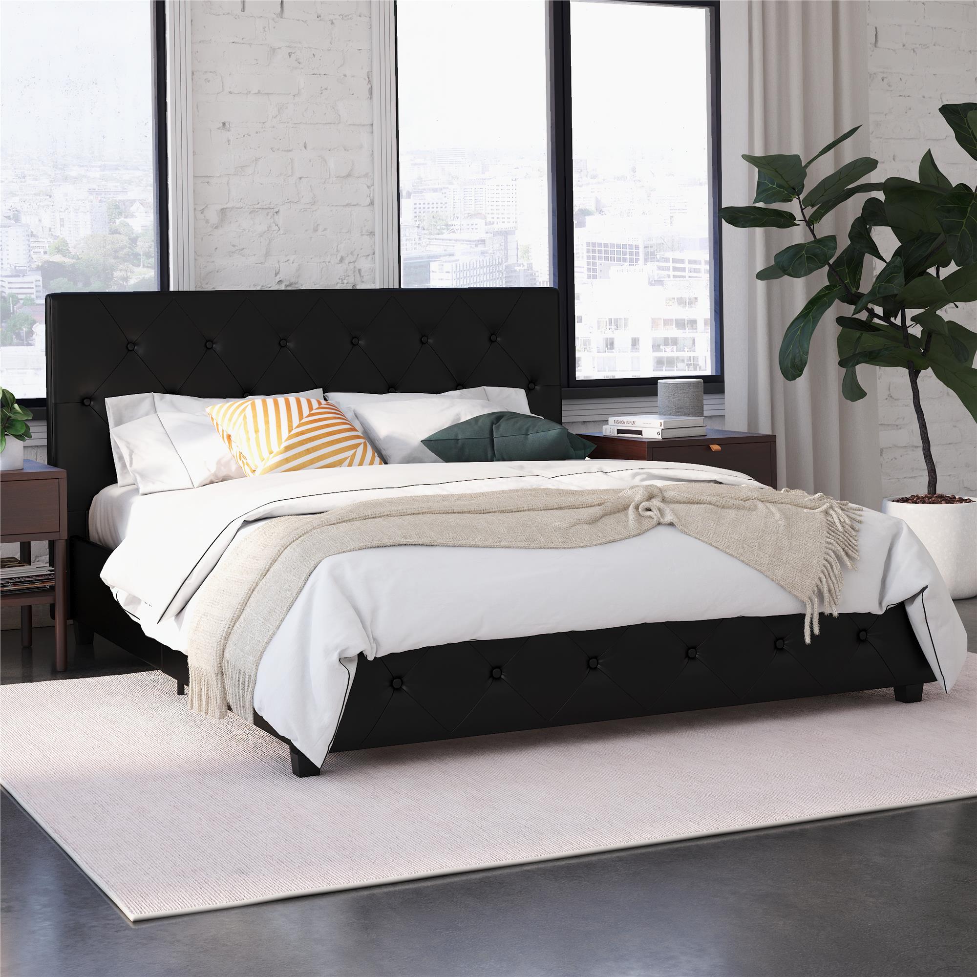 Photos - Bed DOREL Home Dakota Upholstered  Black 